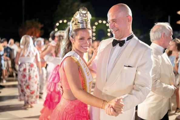 Sofi Aponte con su papá, José Aponte.