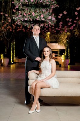 Con su papá, Óscar Schupp.